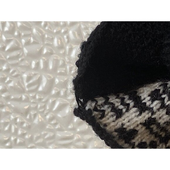 London Times Womens P Med  Black White Ombre Speckled Short Pullover Knit Dress - Picture 13 of 15